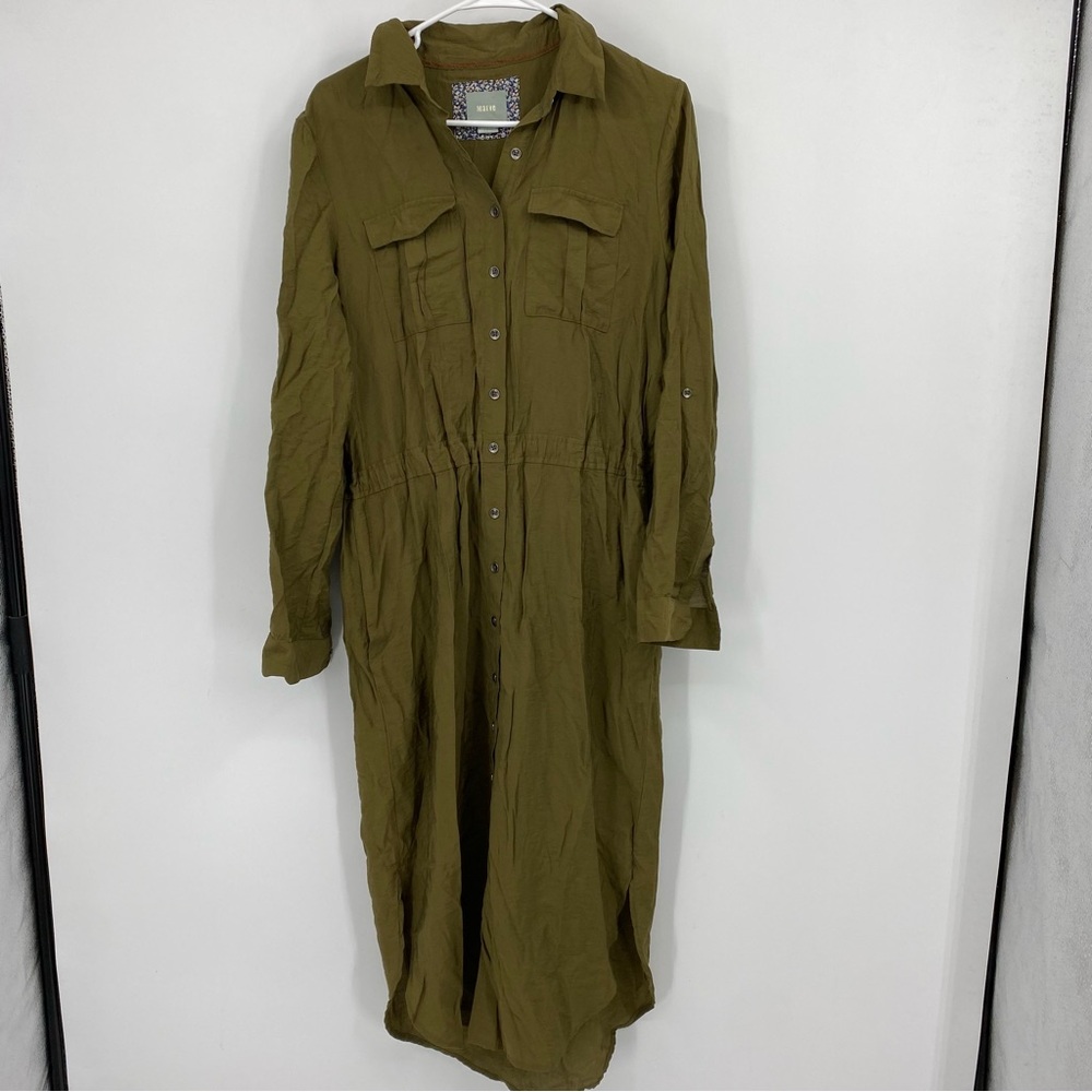 Maeve Olive Green Maxi Dress